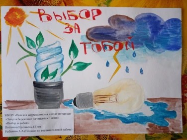 Рисунки на конкурс "Энергосбережение начинается с меня"