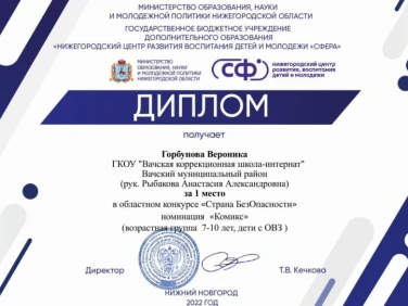 Дипломы конкурса "Страна БезОпасности"